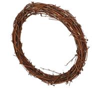 JECOMPRIS Couronne en Rotin Naturel 20 Cm pour Bricolage, Anneau Rugueux pour Création DIY, Décoration Murale et Porte, Cercle Artisanal pour Loisirs Créatifs, Couronne de Fleurs à