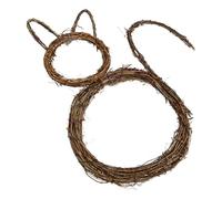 JECOMPRIS Couronne Suspendue Pratique et Élégante Forme Chat en Rotin Fil de Fer Robuste pour Décoration Intérieure pour Fêtes et Ambiance Chaleureuse