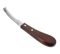 JECOMPRIS Couteau à Sabot Compact en Acier Inoxydable, Double Tranchant Ergonomique, Outil de Parage pour Chevaux, Usage Professionnel Quotidien, Accessoire de Soins pour Maréchal-Ferrant