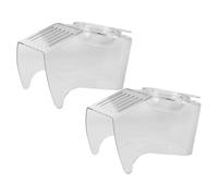 JECOMPRIS Couvercle de Rechange en Acrylique pour Machine à Pop-corn à Air Chaud, Lot de 2 Pièces, Compatible pour Maison, Structure Sécurisée et Facile à Nettoyer