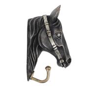 JECOMPRIS Crochet Mural de Tête de Cheval Robuste 1 Pc, Patère Décorative en Métal pour Paquet, Manteaux et Chapeaux, Support Mural Multifonction pour Entrée, Chambre et Hôtel, Décoration