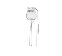 JECOMPRIS Cuillère Écumoire Inox à Mailles Fines Suspension Ustensile de Cuisine Pratique pour Filtrer Huile et Fritures Poignée Confortable Compatible Cuisson Quotidienne