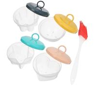 JECOMPRIS Cuiseur à Œufs Brosse en Plastique Résistant la Chaleur Créatif Moule à Œufs Vapeur Couleur Aléatoire pour -ondes pour