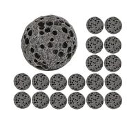 JECOMPRIS Diffuseur Pierres Volcaniques Aromathérapie 33 Pièces Noires 10 MM Compact pour Voiture et Bureau Accessoires Huiles Essentielles