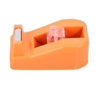 JECOMPRIS Distributeur de Ruban Adhésif Petit pour Bureau, Plastique Robuste, Couleur Jaune Gingembre, Fournitures Scolaires pour Enseignants, Accessoire Bureau Pratique et Compatible