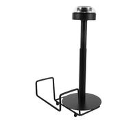 JECOMPRIS Distributeur Mural de Paquet en Rouleau Noir Support Simple et Distributeur pour Mains Humides Porte-Paquet de Courses Réglable Organiseur Mural pour Supermarché la Cuisine et