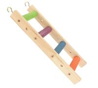 JECOMPRIS Échelle en Bois pour Perroquet et Calopsitte pour Aiguiser Les Griffes, Facile à Installer, pour Grimper et Entraîner Votre Oiseau en Cage