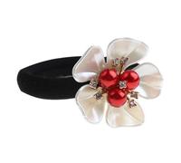 JECOMPRIS Élastique à Cheveux Multifonctionnel de Pétales, Délicat et Pratique pour Cheveux Fins, Couleur Vive Résistante, Taille Moyenne, Accessoire pour Coiffures Femme et Fille