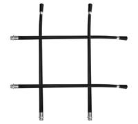 JECOMPRIS Ensemble 4 Pcs Tuyaux de Pulvérisation en Caoutchouc pour Extincteur Poudre 4 Kg Embout en Fer, Tuyau de Refoulement de Rechange Résistant, Accessoire Sécurité Incendie Industriel