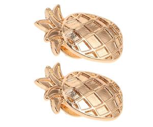 JECOMPRIS Ensemble de 2 Broches Ananas en Alliage de Zinc, Épingles à Cape et Pins pour Robe, Motifs Cartoon Tropicaux Jaunes, Légères et Polyvalentes pour Accessoires D'été et Tenues