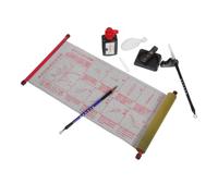 JECOMPRIS Ensemble de Calligraphie Traditionnelle Kit de Calligraphie pour Débutants Peinture Portable Plastique Feutre Graphite avec Pierre à Encre et Papier à Eau pour Peinture Japonaise
