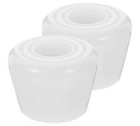 JECOMPRIS Ensemble de Freins pour Patins à roulettes Double Rangée, Coussinets de Frein Blanc, 2 Pièces Vis, Accessoire Antidérapant et Silencieux pour Patinage en Ligne et Quad, Pièces