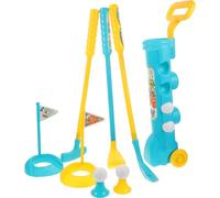 JECOMPRIS Ensemble Golf pour Garçon et Filles 1 Valise 3 Clubs 4 2 Tees 2 Drapeaux en Polyéthylène, Jeu Sportif Extérieur Parent-garçon et Filles, Activités Plein Air et Apprentissage