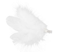 JECOMPRIS Épingle à Cheveux Aile D'ange pour Filles, Plume Blanche Légère et Portable, Accessoire de Ballet Délicat pour Mariages et Danse