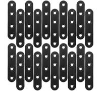 JECOMPRIS Équerre d'angle avec Installation Facile et Support Robuste en Acier Inoxydable Noir 20 Pièces pour Environnements Extérieurs et Usages Commerciaux