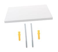 JECOMPRIS Étagère Murale Flottante Multifonction Charge Lourde pour Chambre Cuisine Bureau Support Stable Couleur Blanc Chaud Rangement Mural Pratique et Décoratif