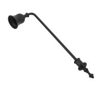 JECOMPRIS Éteignoir à Bougie Rustique en Métal Noir avec Long Manche, Extincteur à Mèche Décoratif Vintage pour Bougies, Accessoire Pratique pour Maison et Fêtes, Outil Anti-fumée