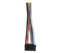 JECOMPRIS Faisceau de Câblage Stéréo Voiture Adaptateur Autoradio Audio, Compatible Système Stéréo Auto, Connecteur Solide, Usage Véhicule, Noir Compact