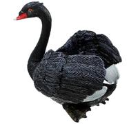JECOMPRIS Figurine Canard Noir Décor Jardin Extérieur Résistante et Réaliste pour Bassin et Pelouse Modèle Statique Vif et Ornement Petit pour Garçon Fille et Photographie