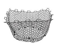 JECOMPRIS Filet de Pêche de Remplacement en Silicone Noir Pliable Drainage Rapide, Portable pour Rangement Compact Votre Équipement de Pêche et Voyage