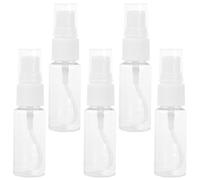 JECOMPRIS Flacon Pulvérisateur de Voyage Transparent Pet 20ml Léger et Lavable Kit de 5 Bouteilles Vides Couvercles pour Voyage Pratique