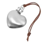 JECOMPRIS Flasque Acier Inoxydable Forme de Cœur pour Whisky Flasque Portable avec Couvercle Étanche pour Camping et Voyages