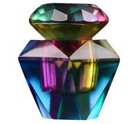 JECOMPRIS Gobelet en Verre Octogonal Transparent Couvercle, Récipient Dappen pour Monomère Liquide, Plat à Ongles en Acrylique pour Nail Art, Manucure Professionnelle, Matériel Onglerie
