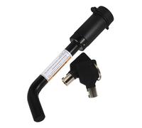 JECOMPRIS Goupille D’attelage Antivol Remorque Noir Kit de Verrouillage pour Caravane Camping-Car Sécurité Véhicule Usage Quotidien