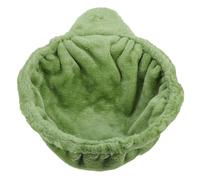 JECOMPRIS Hamac Chat Vert en Peluche pour Arbre à Chat, Forme Cuillère | Pièce de Rechange Décorative, Anneau Acier Stable, Usage Intérieur pour Petits Animaux, Perchage Relaxant