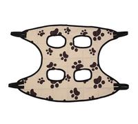 JECOMPRIS Hamac de Toilettage pour Animaux de Compagnie en Toile Oxford Imprimée, Taille S, Lit Suspendu Respirant pour Chat et Chien, Élingue Stable Quatre Trous, pour Style Aléatoire