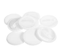 JECOMPRIS Houppette à Poudre Pressée en Coton 10 Pièces 60x7 Mm Blanche Coussin de Maquillage Doux pour Poudre Visage et - Outil de Beauté Portable pour Application Visage et Corps