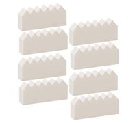 JECOMPRIS Houppettes à Fond de Teint Jetables 100 Pcs Forme Pentagone en Latex Synthétique Petites Flèches pour Maquillage Quotidien et Professionnel