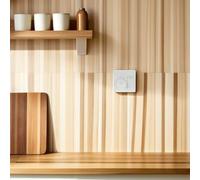 JECOMPRIS Interrupteur Mural pour Ventilateur de Plafond Éclairage Panneau de Commande en Surface à Molette Réglable Interrupteur Unipolaire Blanc Double Contrôle Ventilation et Lumière