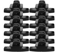 JECOMPRIS Isolateurs de Fil de Clôture Électrique Accessoires Agricoles Sécurisés Lot de 50 en PP Noir Maintien du Fil sans Perte D'énergie pour Clôture DIY