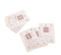 JECOMPRIS Jeu de 64 Cartes I Ching en Papier Divination Contemplation, Outil Décoratif Traditionnel Chinois pour Débutants et Experts