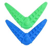 JECOMPRIS Jouet Volant pour Animaux de Compagnie en TPR Confortable et Réutilisable, Forme Fléchette et Design Arête de Poisson, Pack de 2 Pièces pour Entraînement et Jeu Couleur Aléatoire