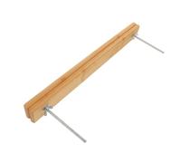 JECOMPRIS Kit D'outils de Reliure en Bois 38×3,8 Cm avec 2 Vis Métalliques - Planche à Relier Rectangulaire Réglable pour Reliure Manuelle de Livres, Documents et Travaux D'artisanat