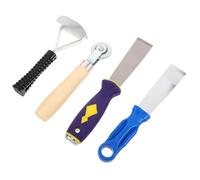 JECOMPRIS Kit Réparation Pneus Complet 4 Pièces avec Couteau à Mastic en Métal, Rouleau Compacteur et Outil de Retrait Masses Adhésives, Compatible Vélo, Voiture et Moto, Entretien Rapide