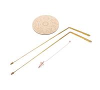 JECOMPRIS Kit Tige Cuivre Pendule, Tapis et Boussole Rétractables pour Radiesthésie et Chasse aux Fantômes Adapté aux Rituels de Guérison Énergétique