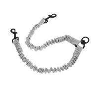 JECOMPRIS Laisse Double Réfléchissante pour Chiens en Polyester Acier Inoxydable, Laisse Élastique Sécurisée pour Promenade en Extérieur et Dressage des Animaux