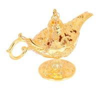 JECOMPRIS Lampe Magique Rétro en Alliage Or Vintage Petit Modèle 11,7x4,3x7,5 Cm Décoration Intérieure Bureau et Banquet Ornement Décoratif Décoratif Thème Mille Nuits