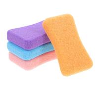 JECOMPRIS Lime à Pieds Professionnelle 4 Pcs en Pierre Volcanique Colorée pour Élimination des Callosités, Râpe-callosités Manuelle pour Pieds Secs et Crevassés, Soin Pédicure Naturel