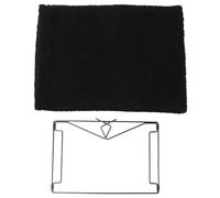 JECOMPRIS Lit Suspendu pour Chat à Cadre en Fer, Hamac Radiateur en Polaire Noire Douce, Coussin Moelleux, Adapté aux Chats et Chatons, Lit Compact pour Appartement, Panier Chauffant