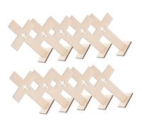 JECOMPRIS Lot de 10 Croix en Bois Brut 6 Cm pour Décoration Religieuse et Bricolage Créatif, Ornement de Table Catholique, Accessoire Déco Noël et Objets Religieux Chrétiens