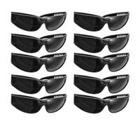 JECOMPRIS Lot de 10 Lunettes de Soudage Électrique Noires 209, Lunettes de Protection pour Soudeurs Protection Oculaire Anti-éclats, Sécurité Industrielle pour Travaux de Soudure et Découpe