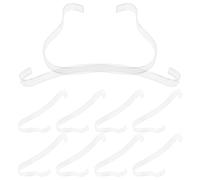 JECOMPRIS Lot de 10 Présentoirs à Chaussures en Acrylique 3mm pour Talons Hauts, Supports Réutilisables Transparents, Étagères Autoportantes Compactes pour Présentation et Rangement