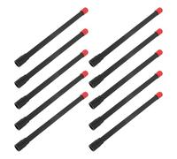 JECOMPRIS Lot de 10 Rallonges de Valve d'air pour Pneus, Tige de Soupape Droite en Plastique Noire 150 Mm, Extension de Vanne Rigide Compatible Voiture, Utilitaire et SUV, Outil de Gonflage