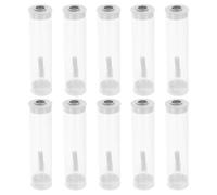 JECOMPRIS Lot de 10 Sets de Sets de Tubes Transparents pour Insectes 30 Mm X 120 Mm avec Ventilation, Conteneurs de Collecte pour Garçon et Filles et Explorateurs Nature, Kit D'observation