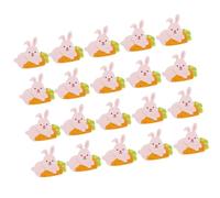 JECOMPRIS Lot de 100 Cartes en Papier Décoratives avec Motifs Lapin et Carotte, Cartes Message Adorables pour Emballage Friandises et Loisirs Créatifs