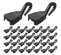 JECOMPRIS Lot de 100 Crochets pour Filet de Voiture - Clips en Plastique universels pour Filet de Voiture, Fixation pour appuie-tête de siège arrière et de Coffre.